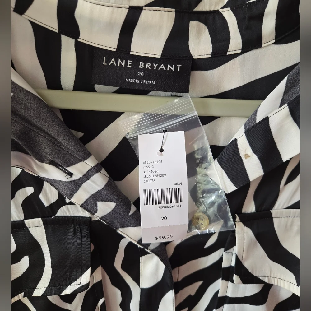 Black and White Zebra Print Women's Top - Picture 3 of 5